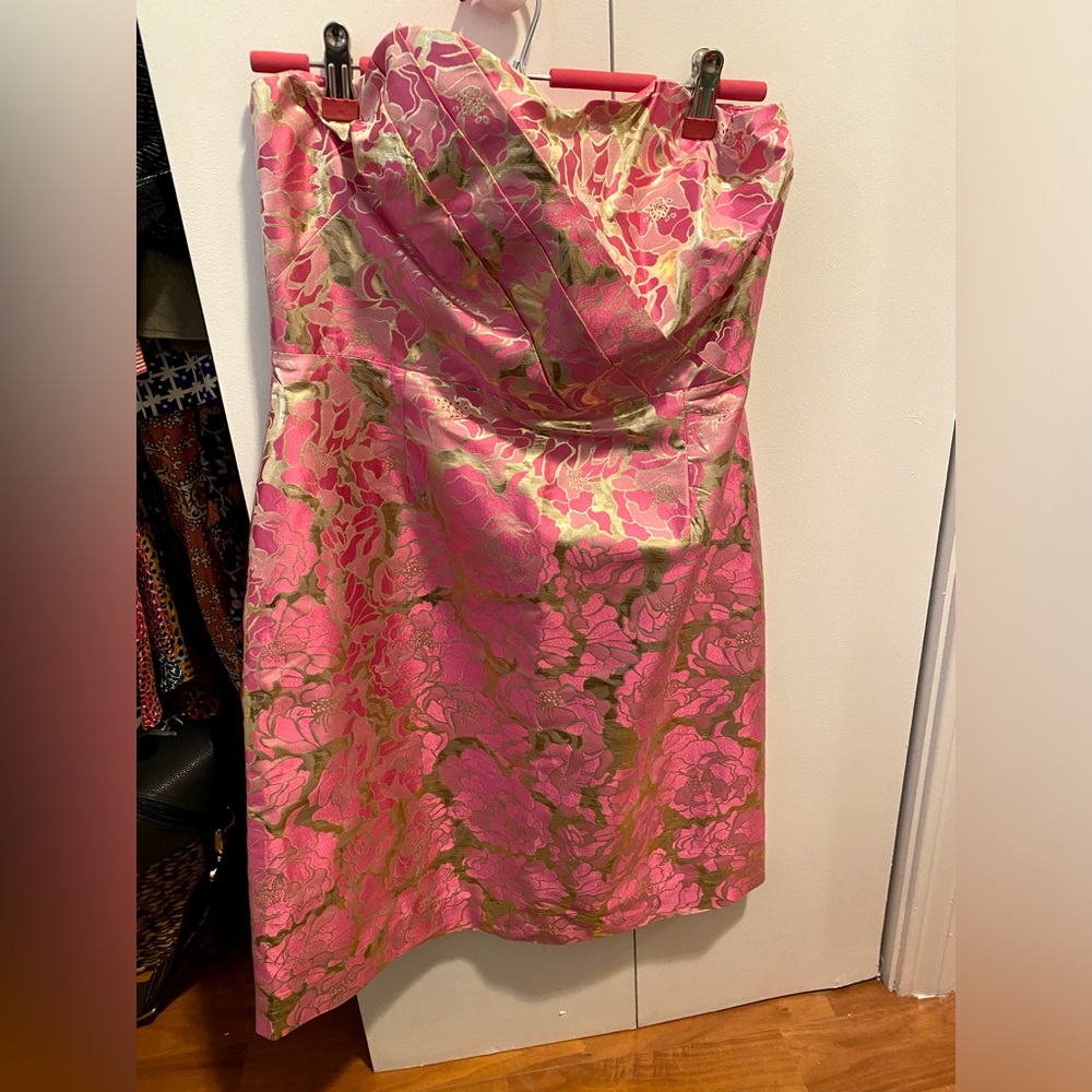 Lilly Pulitzer strapless jacquard dress